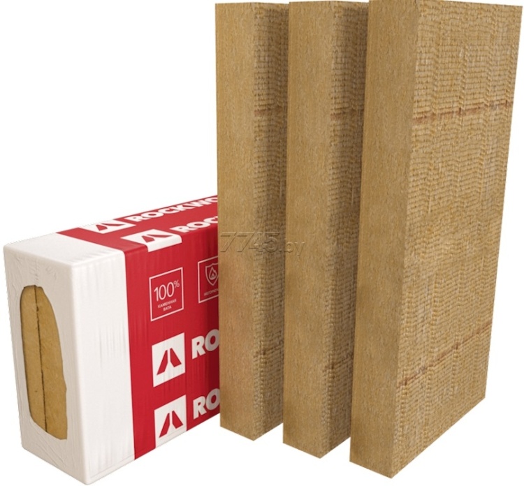 Утеплитель Rockwool Фасад Баттс Д Оптима 1200х600х100 мм, 3 шт. уп