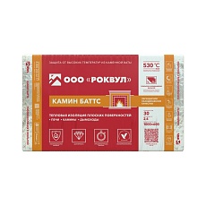 Rockwool Камин Баттс (1000*600*30) 4п/0,072м3/2,4м2/38пач.под
